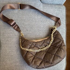 MZ Wallace Brown Quilted Crosby Sienna